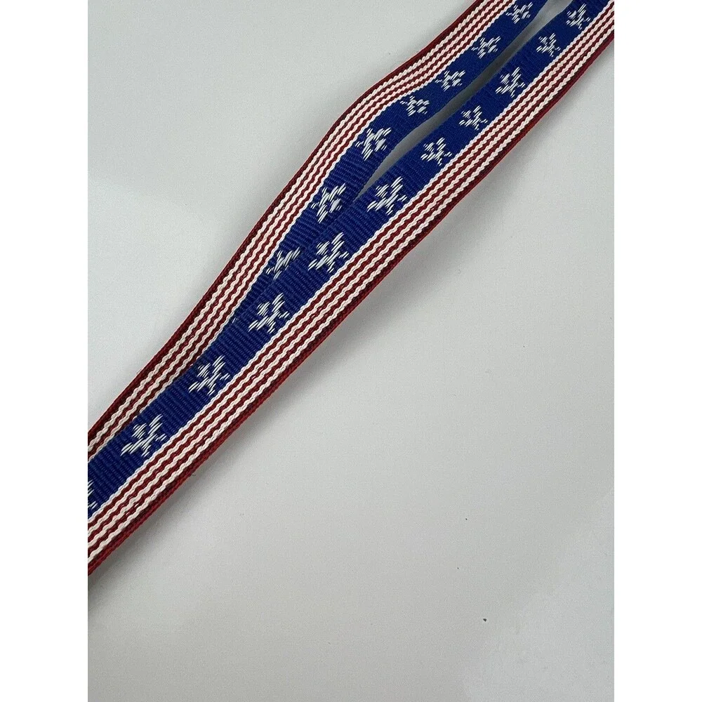 Embroidered Stitched United States Of America Patriotic Stars & Stripes Lanyard